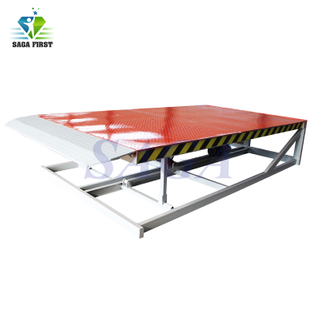 6T 8T 10T Stationary Hydraulic Loading Dock Ramp For Warehouse 