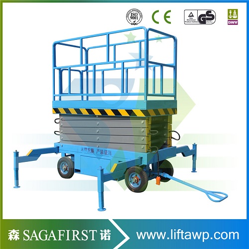 10m Hydraulic Electric Mobile Scissor Lift Widely Used for Factory 